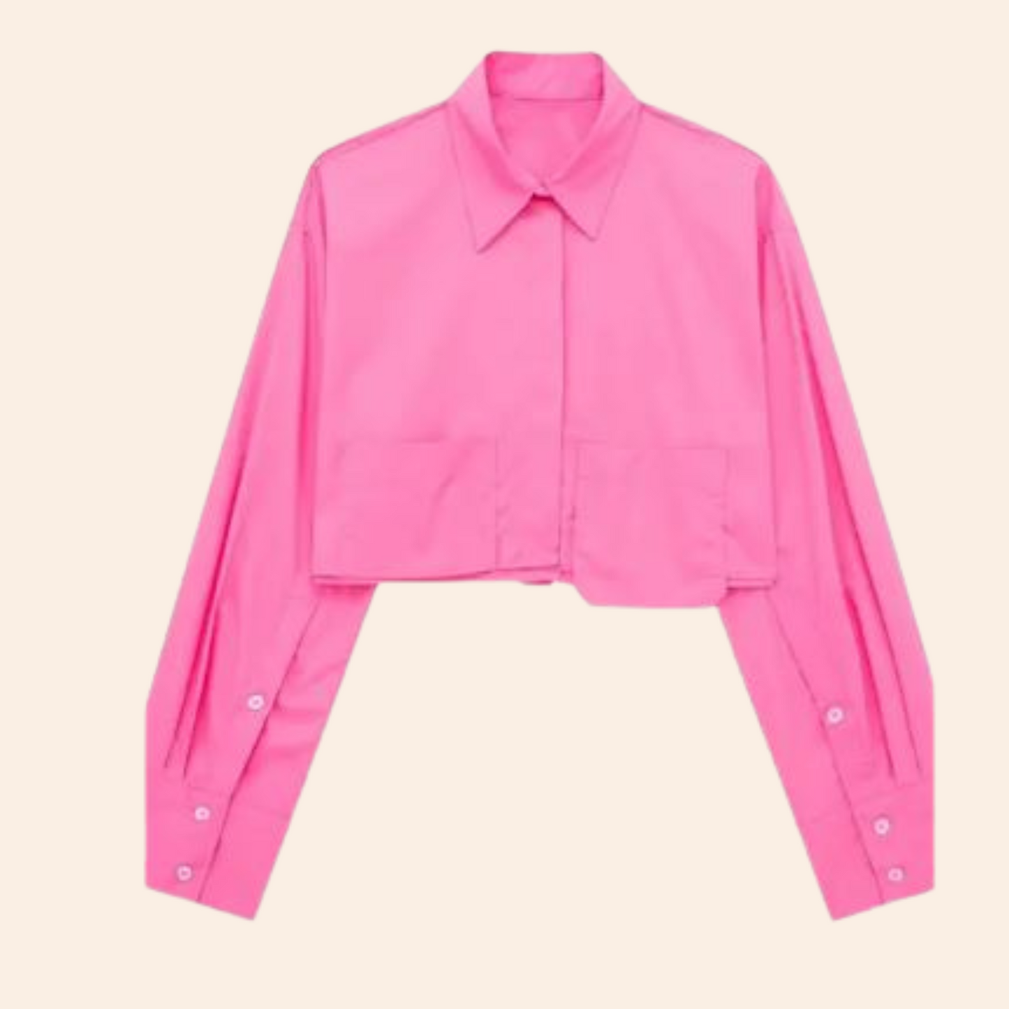 Stilvolles Design Crop Bluse
