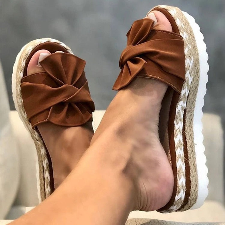 Edle Slipper Mit Schleifen-Design