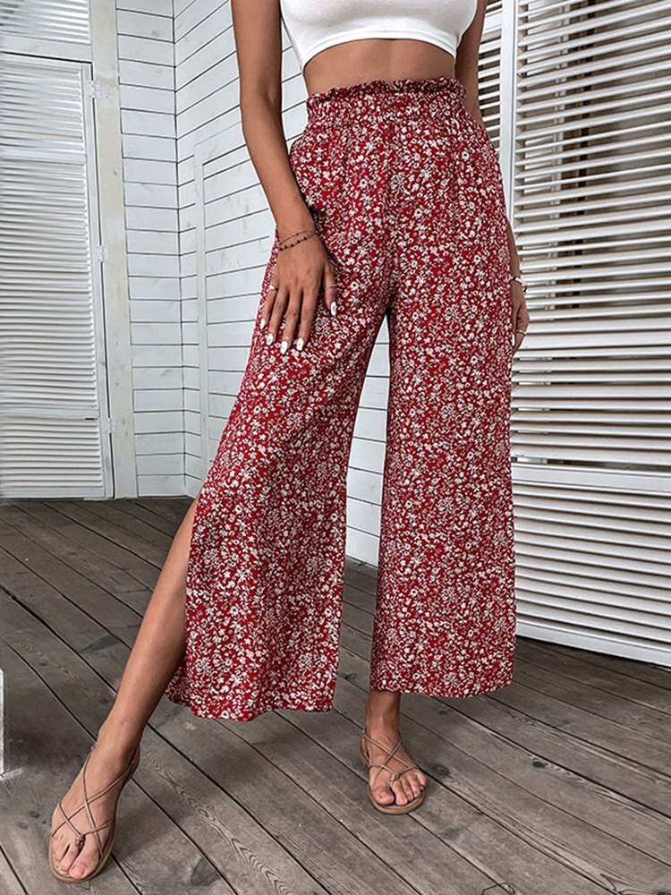 Weiße Hose Mit Blumenmuster