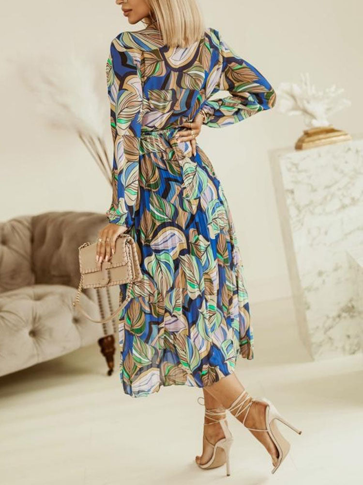 Elegantes Plissee-Midikleid