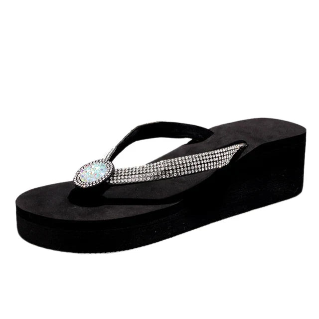 Strandpantoffeln Mit Keilabsatz – Sommerliche Eleganz