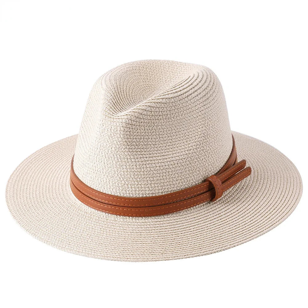 56–60 Cm Breiter Krempe, Sonnenschutz, Stroh-Strandhut Für Den Sommer