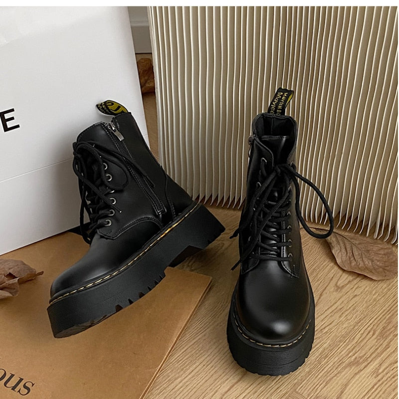 Plateaustiefel Für Damen