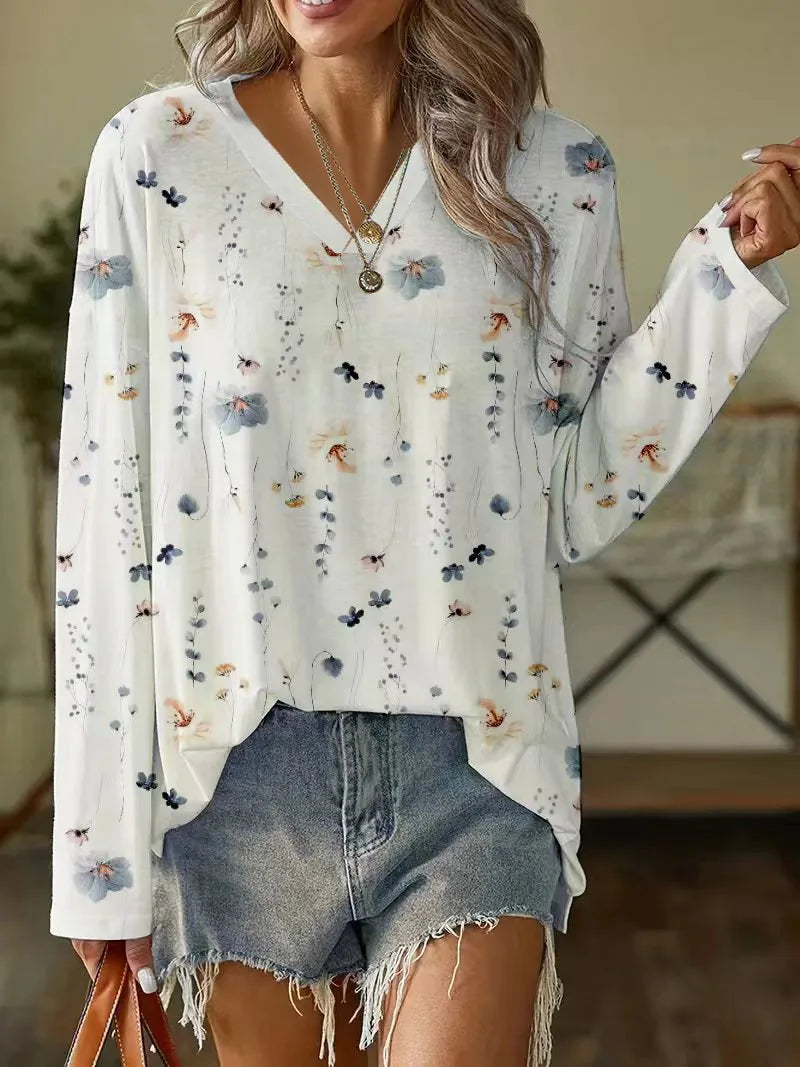Elegante Bluse Mit Blumenmuster