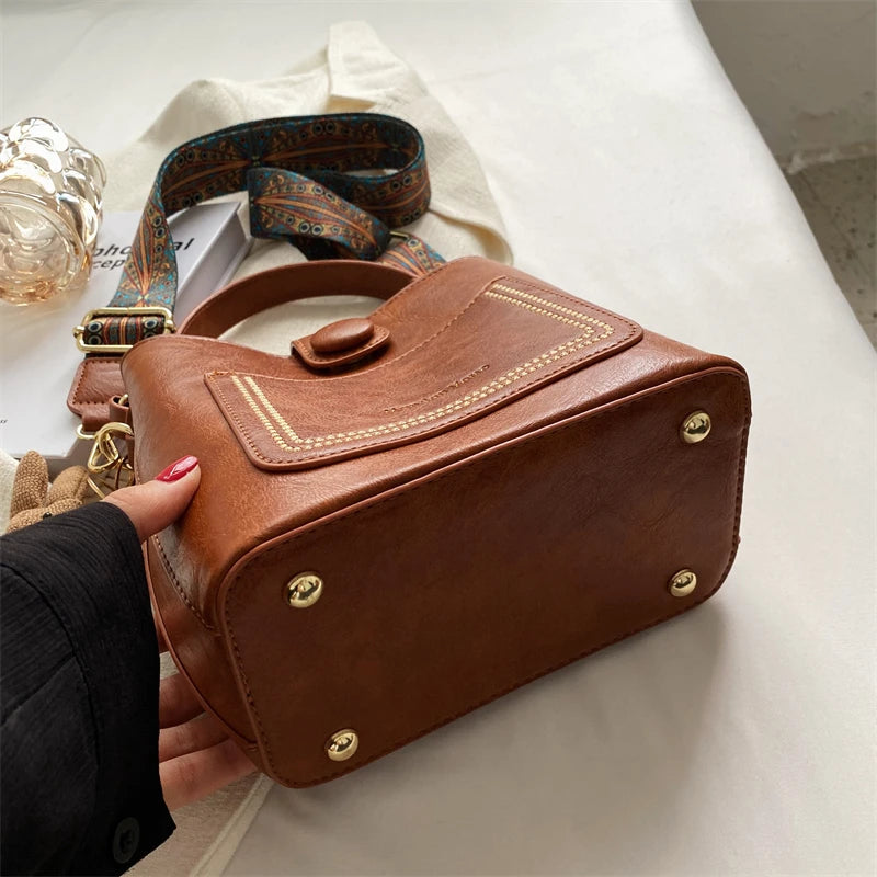 Modische Damen-Umhängetasche Aus Luxuriösem Leder