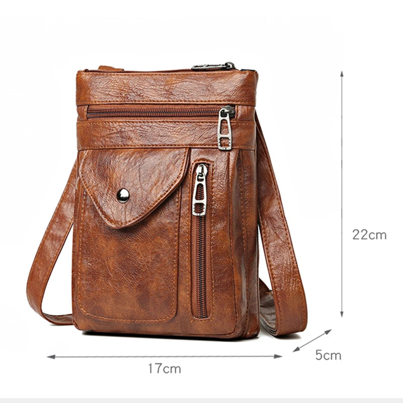 Damen Designer Handtasche Vintage Crossbody Telefon Schultertasche