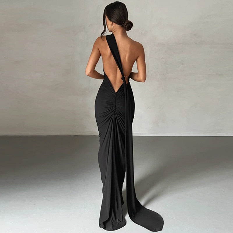 Elegantes Rückenfreies Maxikleid