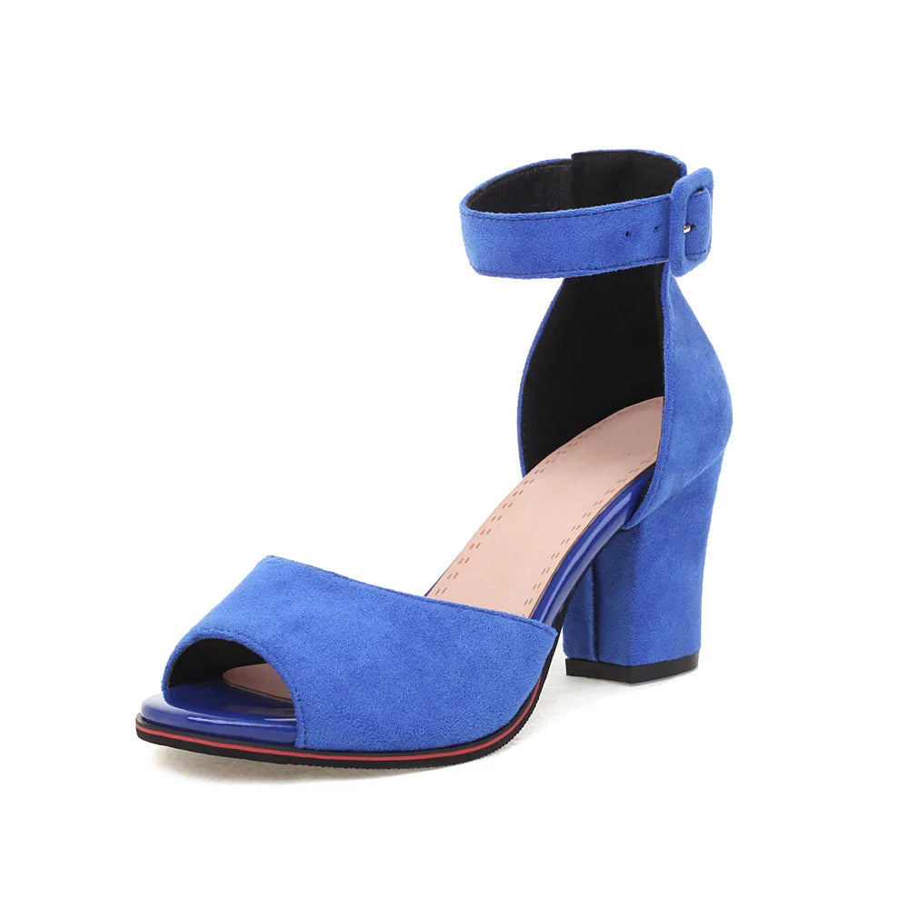 Wildleder-Pumps Mit Offener Spitze