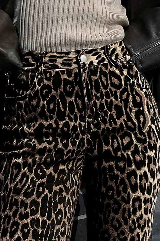 Hose Mit Leopardenmuster
