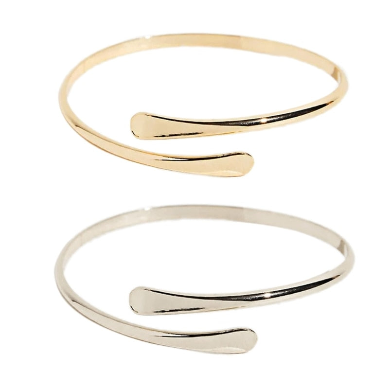 Verstellbares Dünnes Armband Mit Spiralmuster