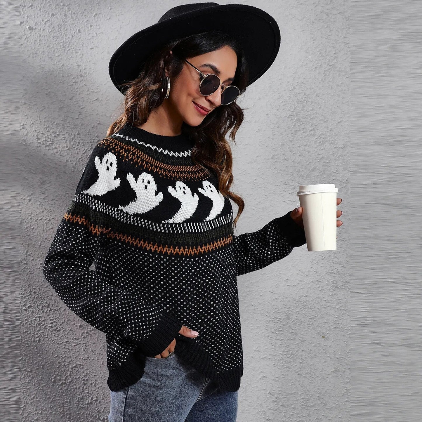 Strickpullover Mit Stylischem Design