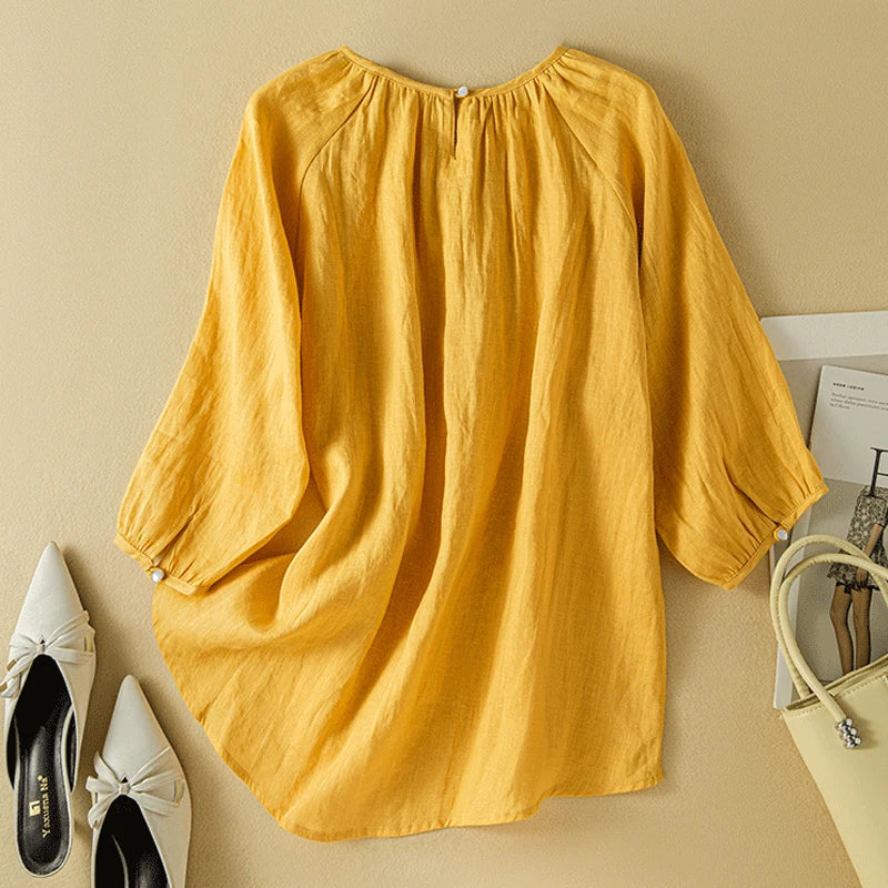 Stylische Rundhalsbluse