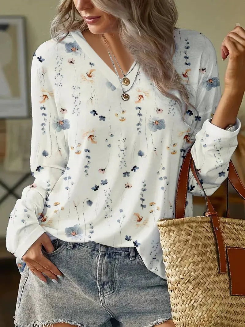 Elegante Bluse Mit Blumenmuster
