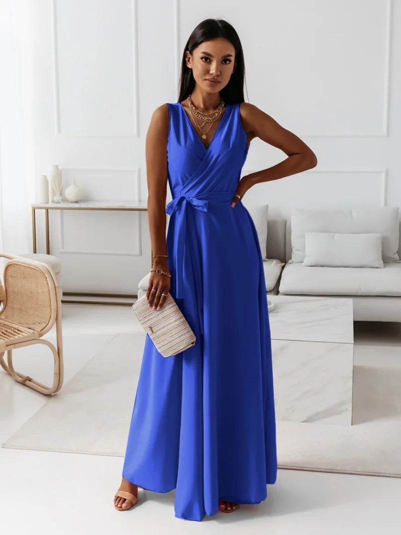 Cocktailkleid Mit Taillengürtel | Maxikleid Mit Schickem Und Schlichtem Design
