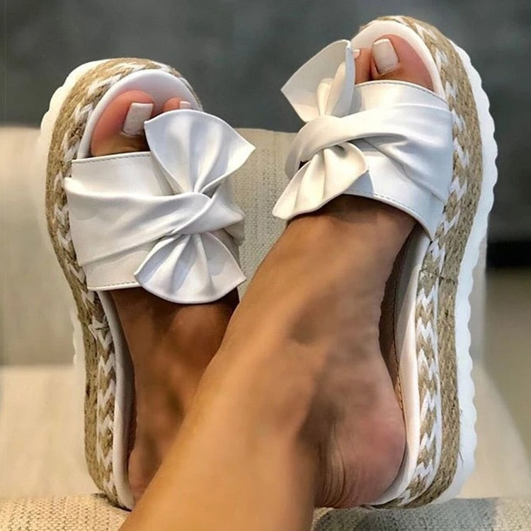 Edle Slipper Mit Schleifen-Design