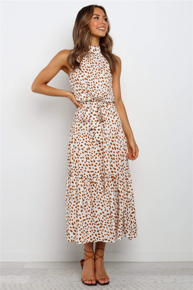 Maxi-Sommerkleid Mit Punktemuster