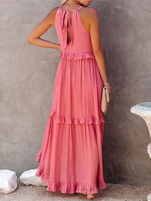 Geräumiges Maxi-Sommerkleid