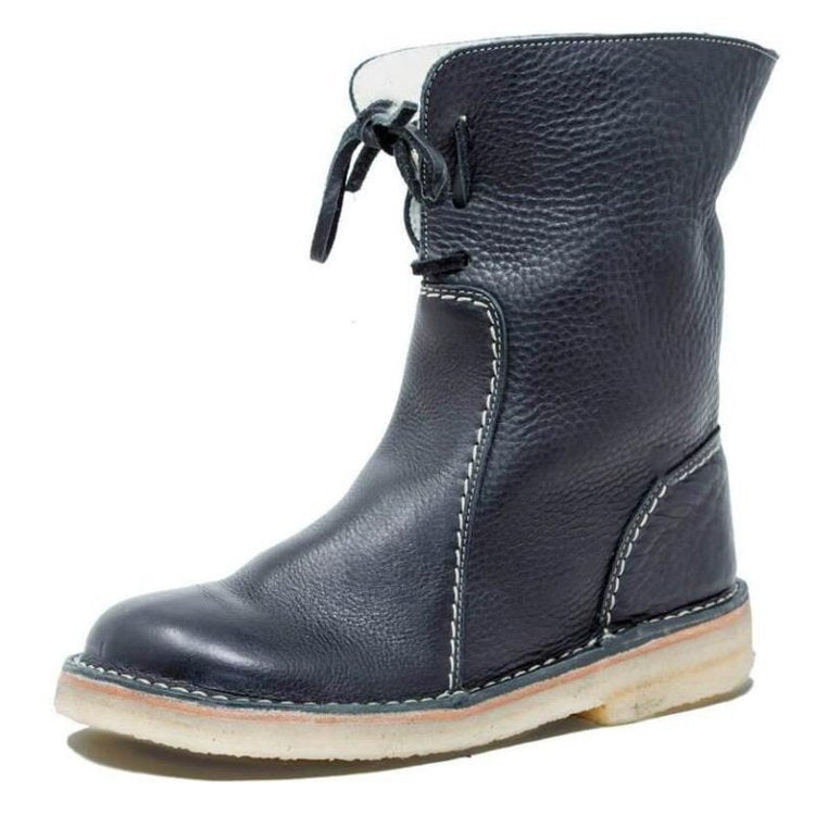 Schnürstiefel Mit Bauschiger Innenseite