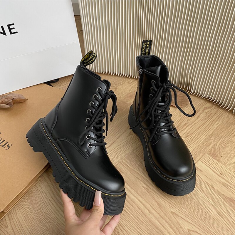 Plateaustiefel Für Damen