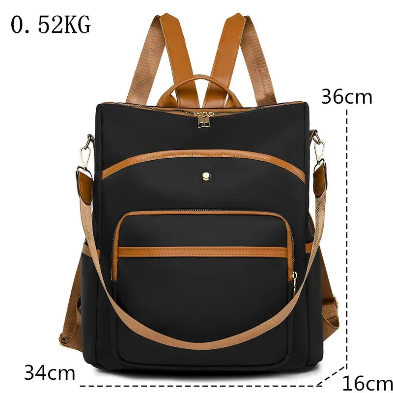 Reiserucksack Damen Nylon Wasserdichter Laptop-Rucksack
