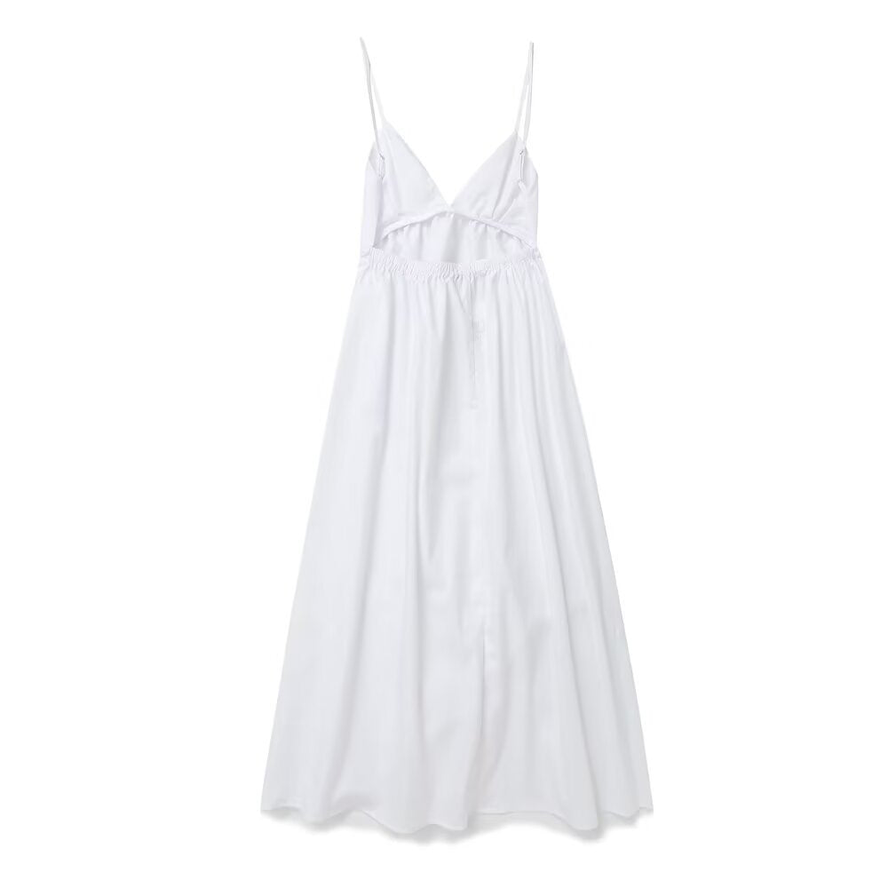 Elegantes Midikleid Mit Tiefem Rücken