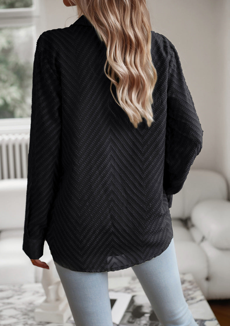 Stilvolles Design Hemd Mit Klassischem Kragen