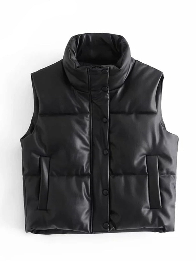 Lederjacke Mit Stehkragen