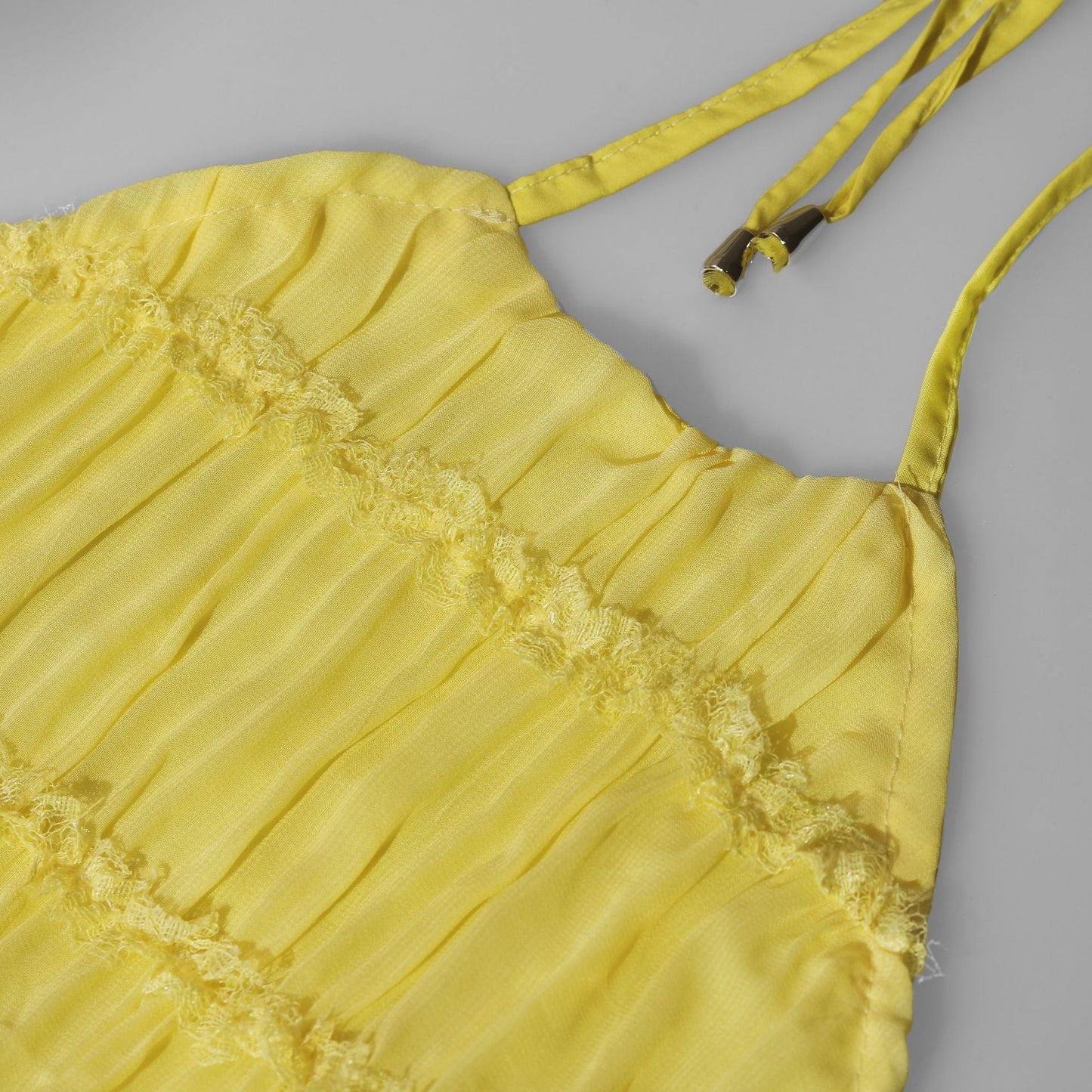 Stilvolles Neckholder-Kleid, Lang, Rückenfrei, Ärmellos, Lässig, Sommer-Strandkleid