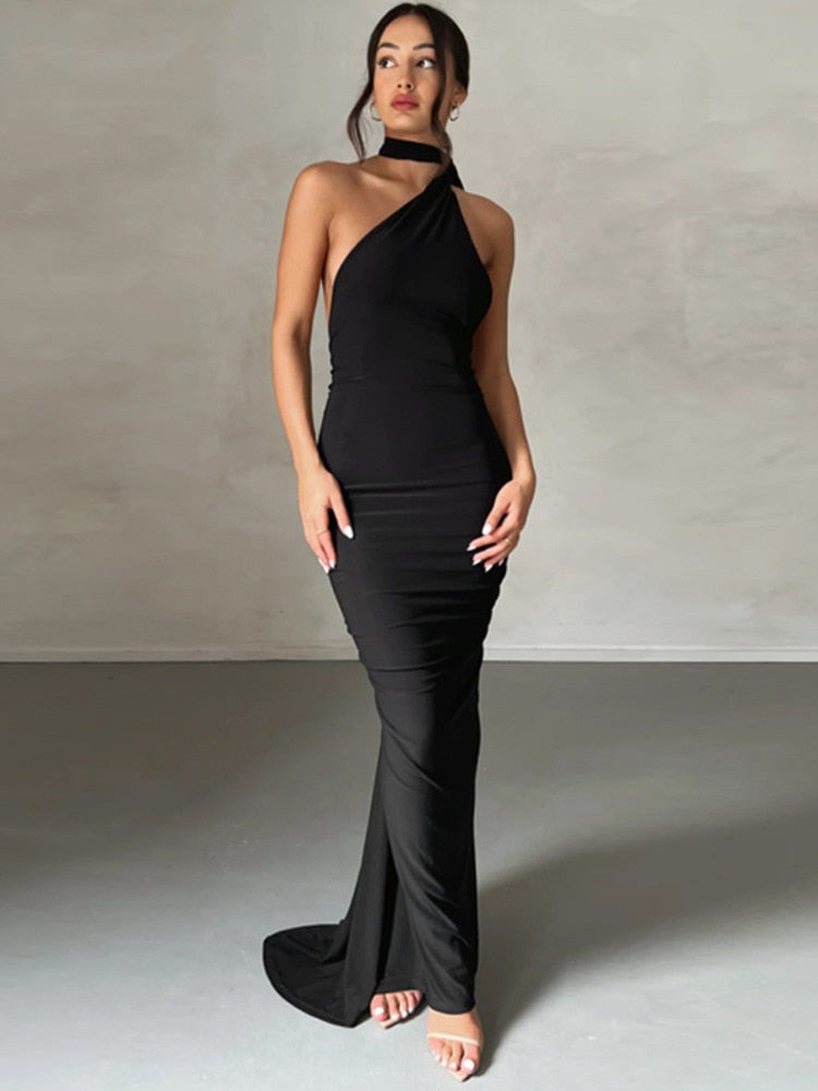 Elegantes Rückenfreies Maxikleid