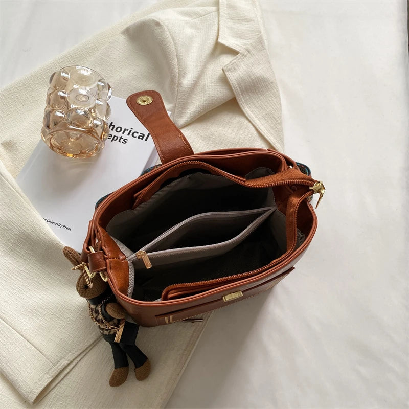 Modische Damen-Umhängetasche Aus Luxuriösem Leder