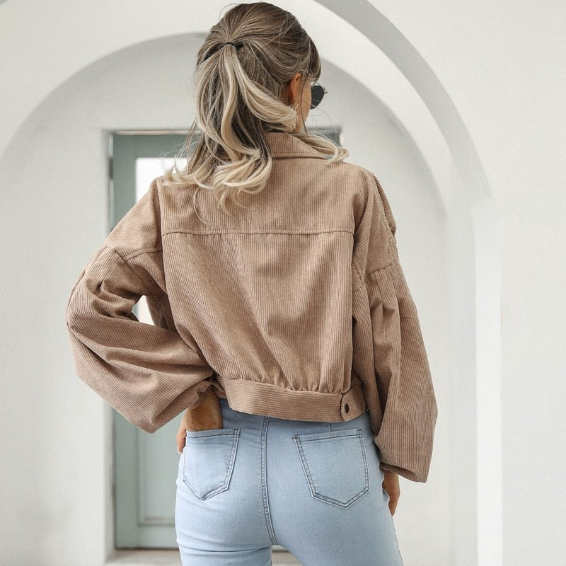 Elegante Samtjacke İm Kurzdesign