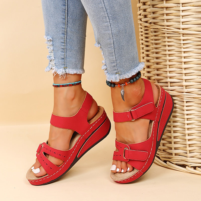 Bequeme Sandalen Mit Plateausohle