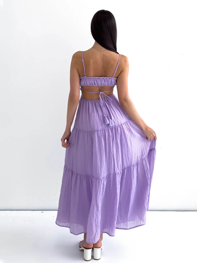 Elegantes Midikleid Mit Dünnen Trägern