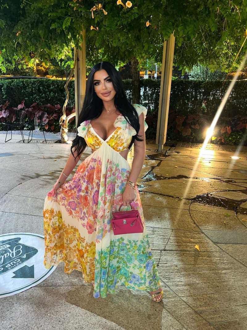 Maxikleid Mit Blumendruck