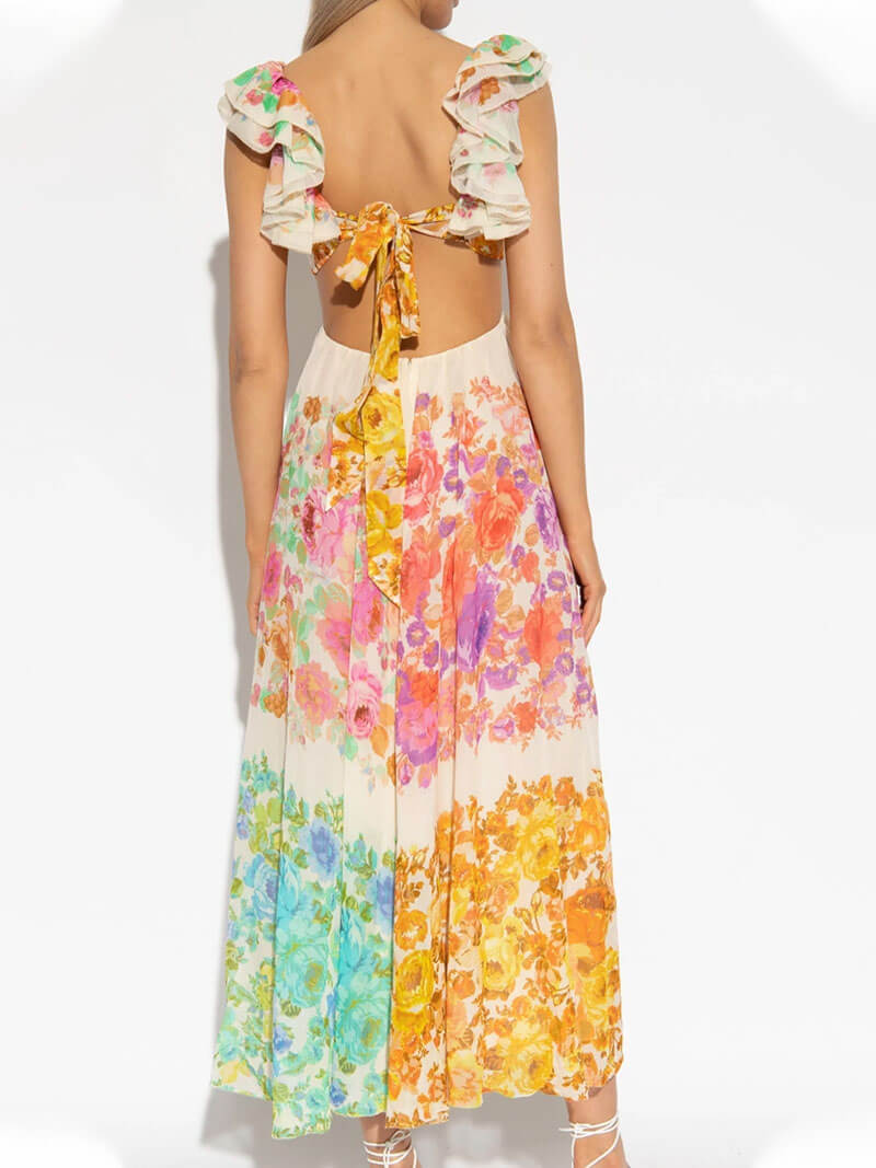 Maxikleid Mit Blumendruck