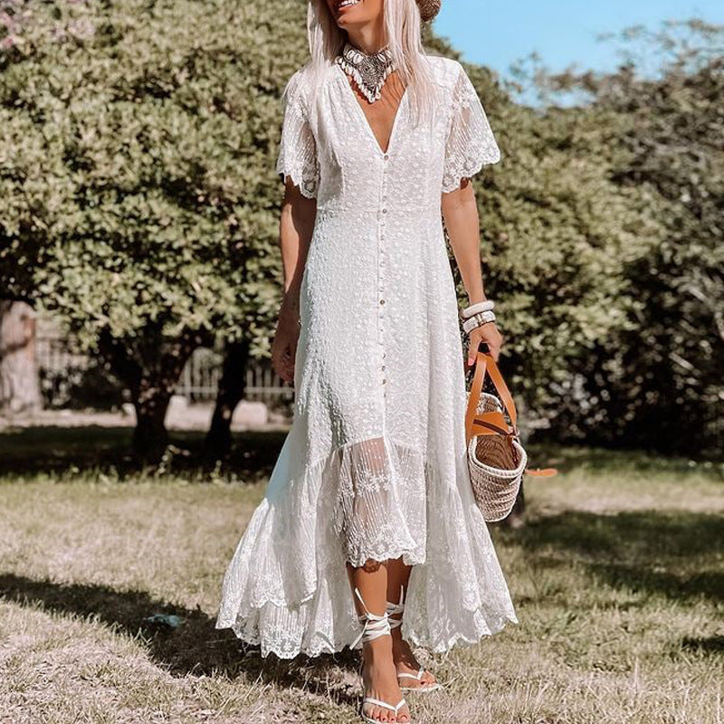 Spitzenkleid İm Boho-Stil