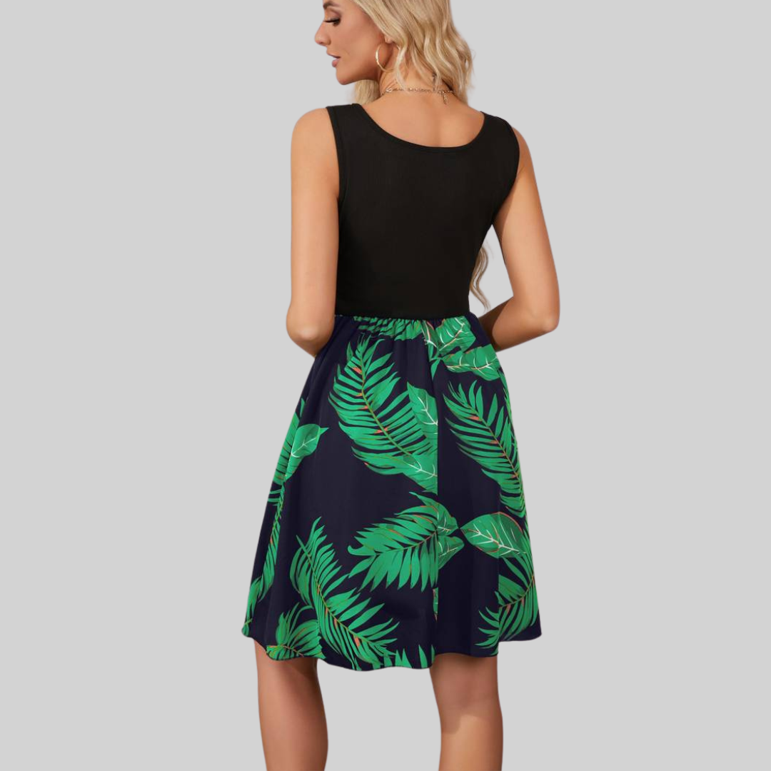 Midikleid Mit Blumenmuster