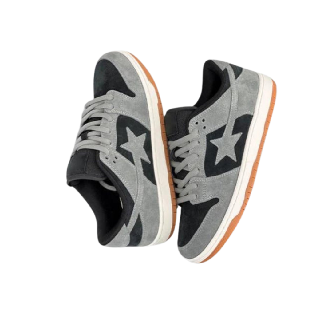 Sneaker – Vintage-Stil – Rosa Sternenmuster, Bequem Und Atmungsaktiv