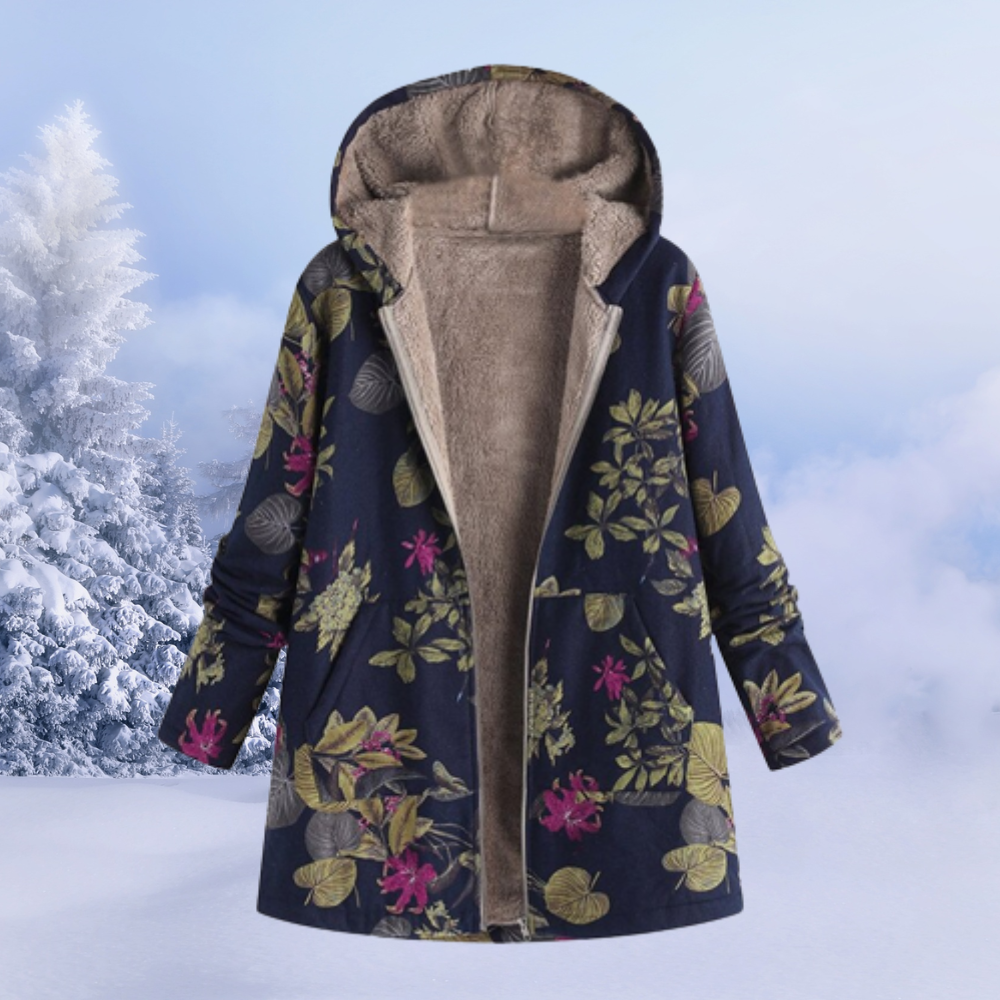 Eleganter Gemusterter Wintermantel