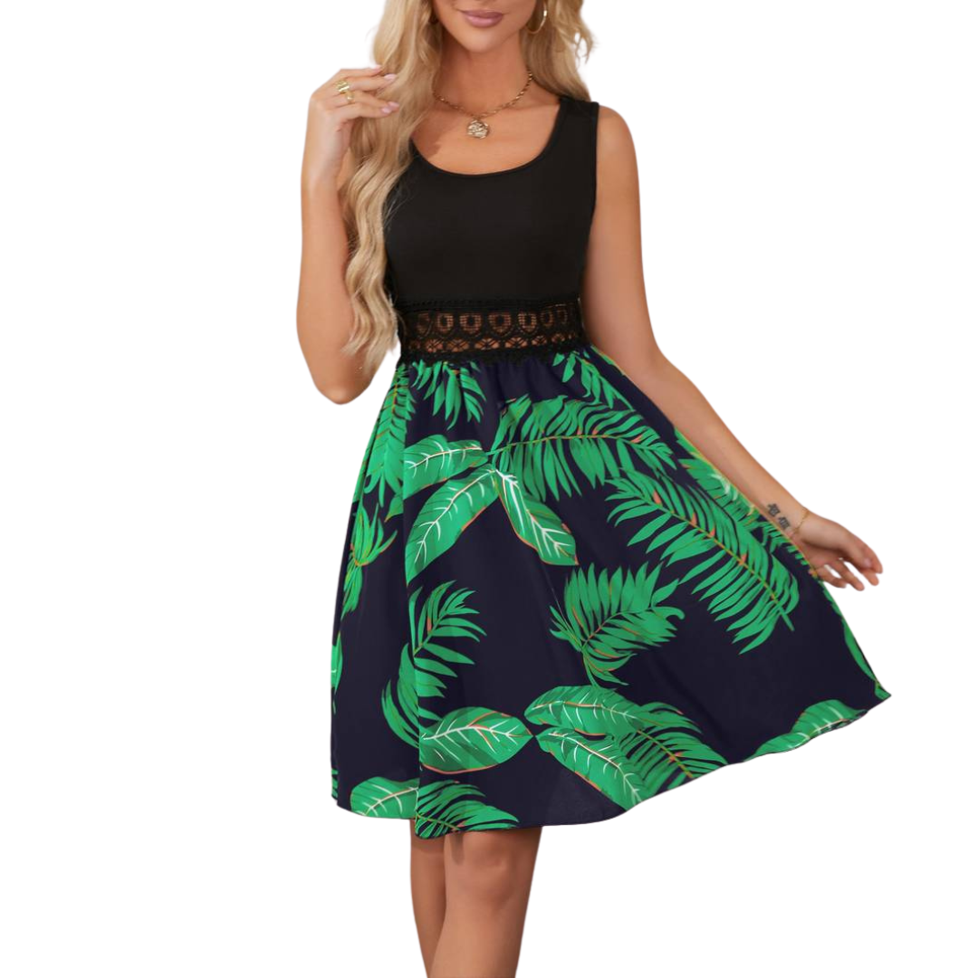 Midikleid Mit Blumenmuster