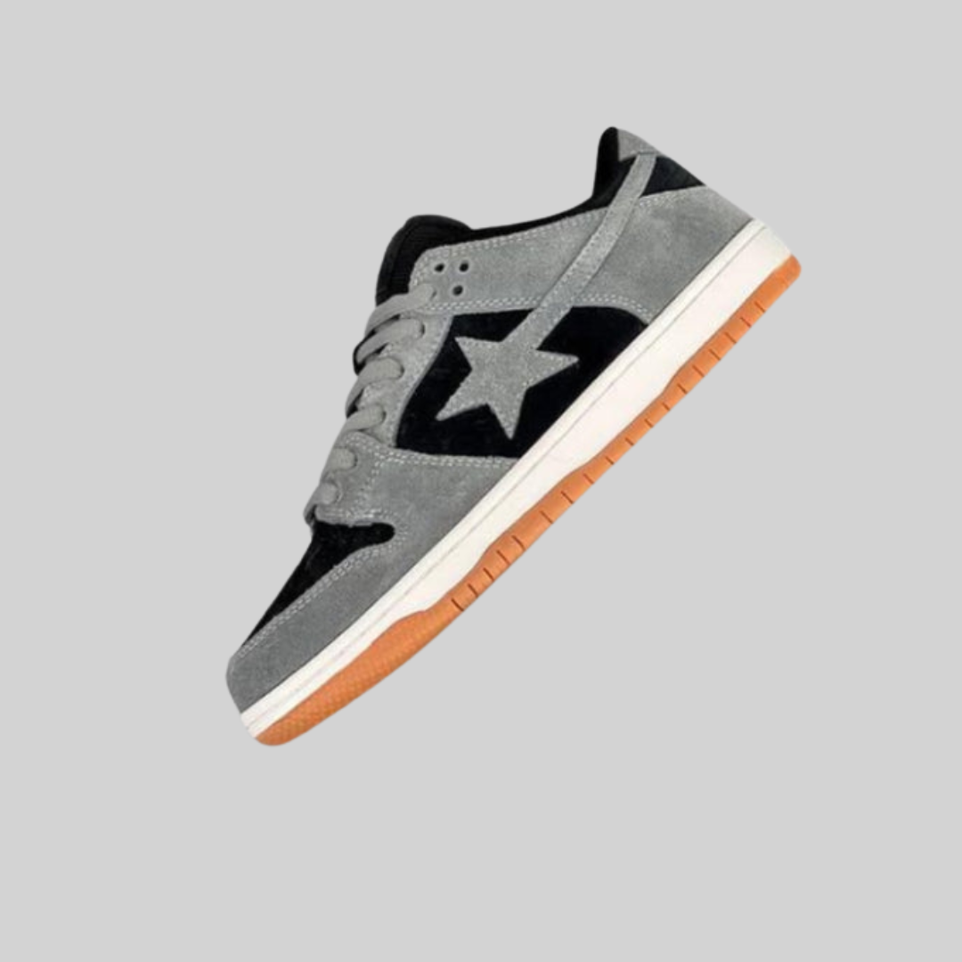 Sneaker – Vintage-Stil – Rosa Sternenmuster, Bequem Und Atmungsaktiv