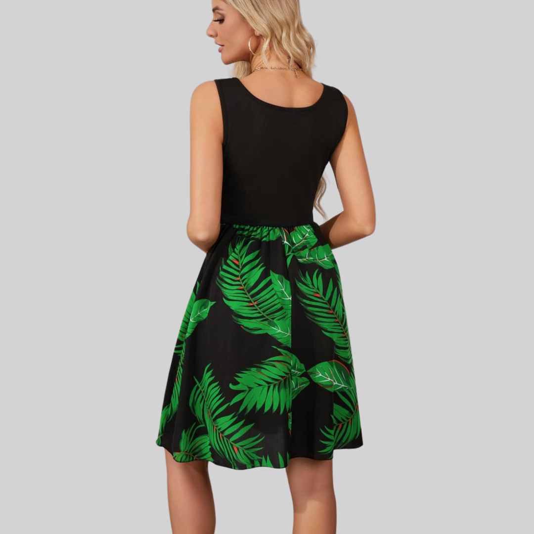 Midikleid Mit Blumenmuster
