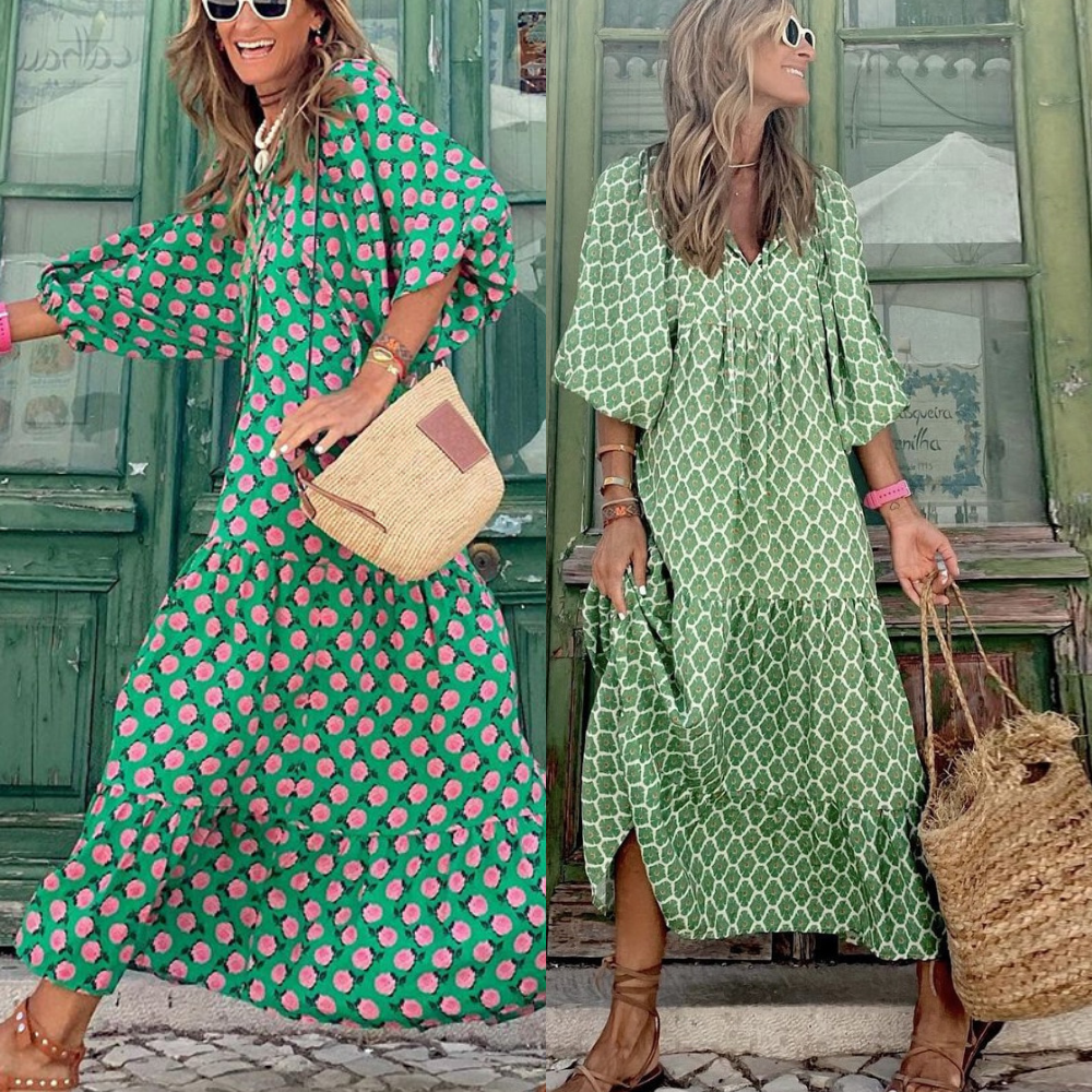 Grünes Sommerkleid