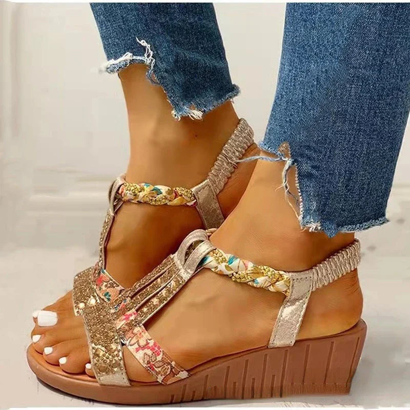 Sommersandalen Mit Absatz