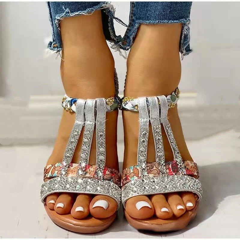 Sommersandalen Mit Absatz