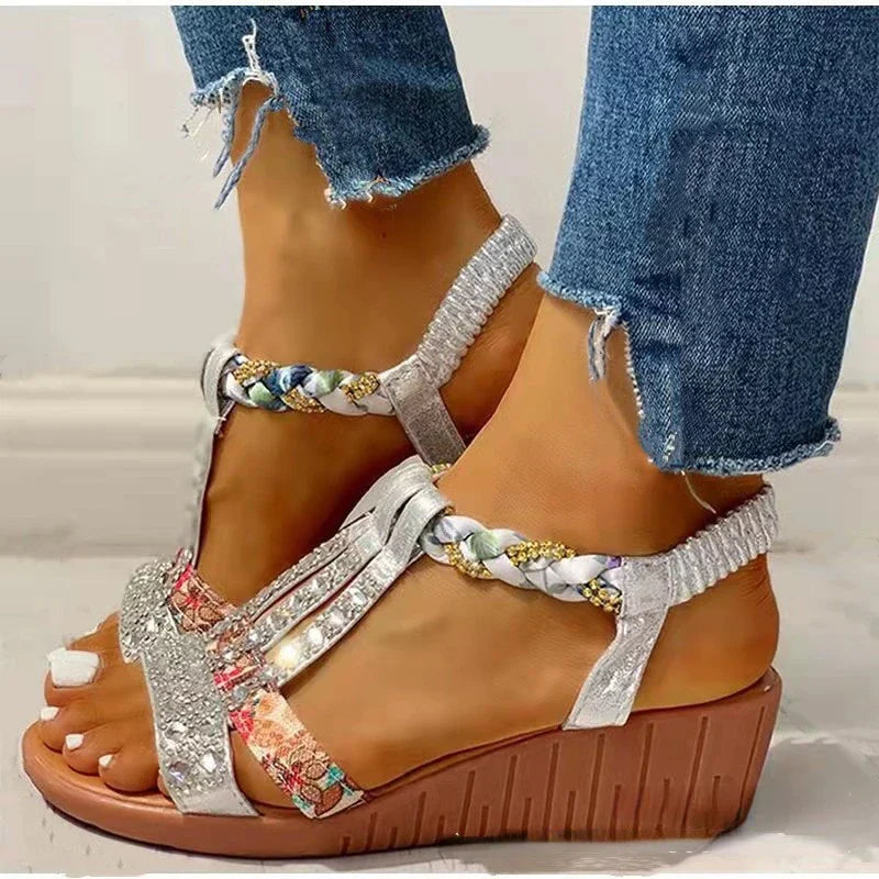 Sommersandalen Mit Absatz