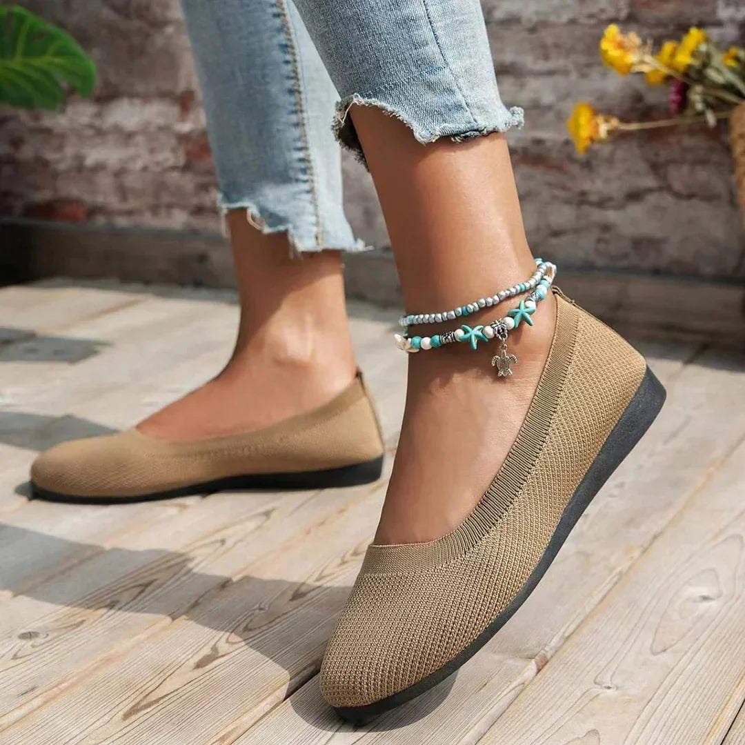 Orthopädische Ballerinas Für Damen – Weiche Sohle Und Atmungsaktives Design