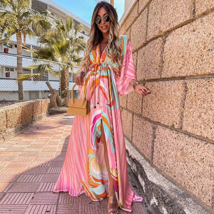 Stilvolles Bedrucktes Strandkleid