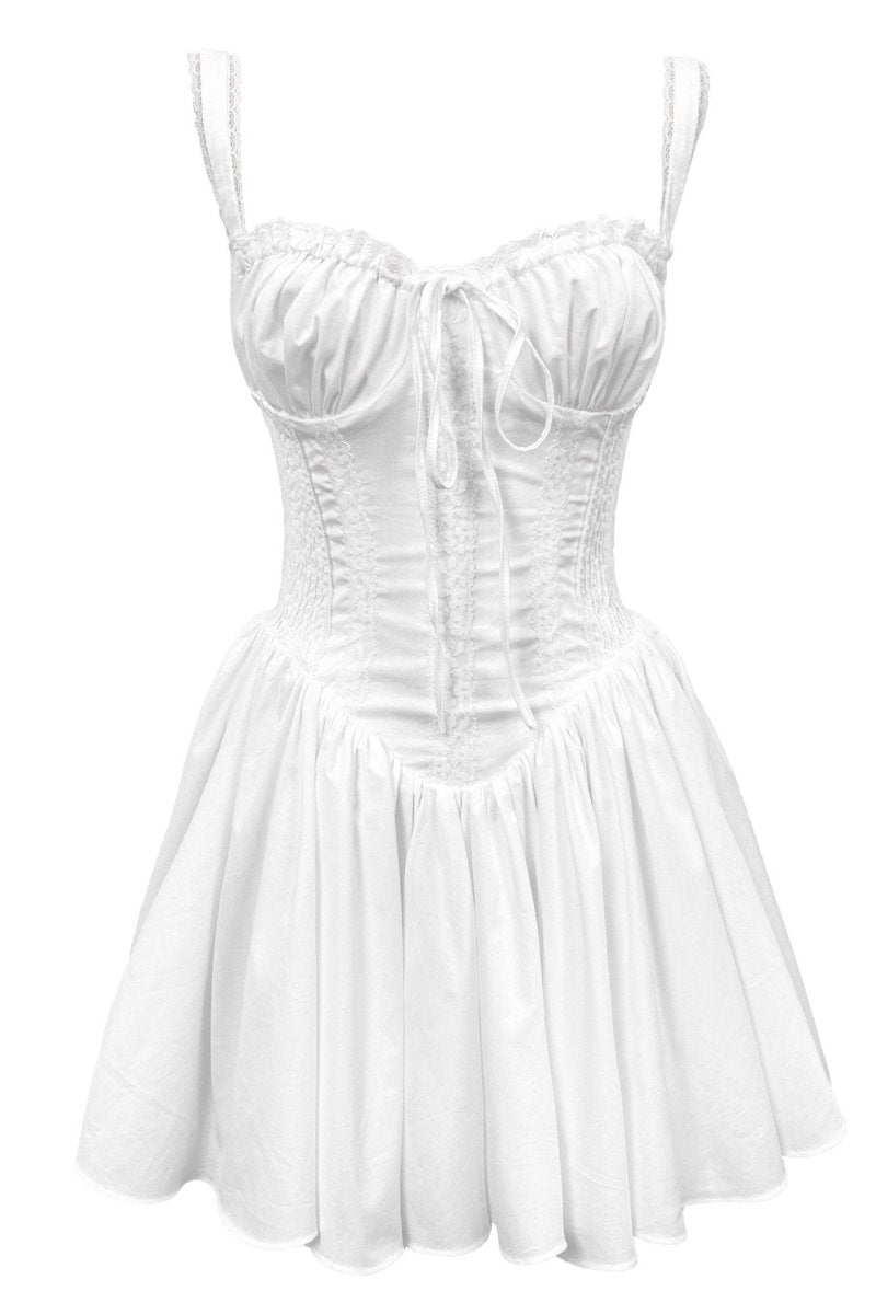 Elegantes Tief Ausgeschnittenes Minikleid Mit Dünnen Trägern