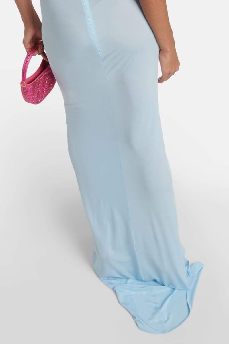 Neckholder-Maxikleid Mit Blumenapplikation